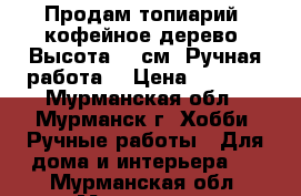 Продам топиарий -кофейное дерево. Высота 45 см. Ручная работа. › Цена ­ 1 000 - Мурманская обл., Мурманск г. Хобби. Ручные работы » Для дома и интерьера   . Мурманская обл.,Мурманск г.